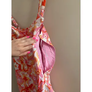 Lulus Ashlea Orange Floral Sweetheart Mini Dress Size Medium NWT Beach Feminine thumbnail 9