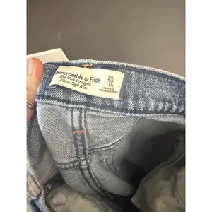Abercrombie &‎ Fitch The 90s Straight Ultra High Rise Jeans Medium Wash 25 0R thumbnail 9