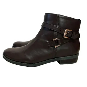 Womens‎ Tommy Hilfiger Faux Leather Side Zip Ankle Boots 7M thumbnail 4