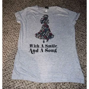 Disney Juniors shirt "With a smile and a song" size XL‎ thumbnail 1