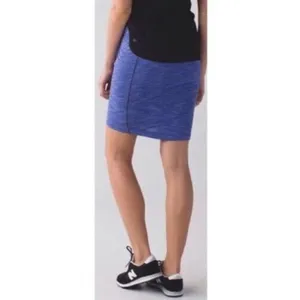✨Lululemon &go Where To Sz 2 Heather Blue Skirt✨ thumbnail 5