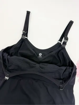 Kindred Bravely Simply Sublime® Maternity & Nursing Tank Black thumbnail 8