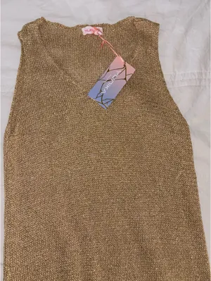 Gold Dress Size S/M thumbnail 2