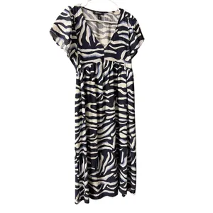 Ellen Tracy V-Neck Flutter Sleeve Dress size Small NEW thumbnail 2