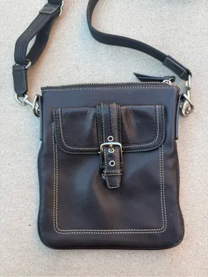 Classic Black Leather Satchel Bag Multi thumbnail 2