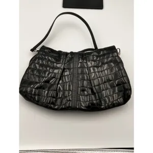 Brighton Black Croc Embossed Patent Leather Small Crossbody‎ Bag Designer Purse thumbnail 6