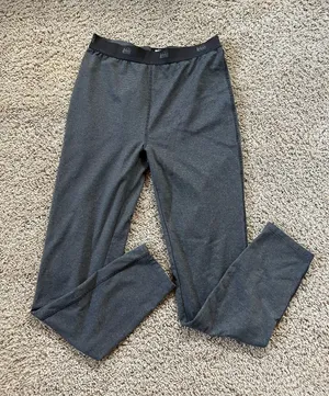 REI Co-op Thermal jogger pants for cold-weather layering. Soft stretch fabric for mobility. Elastic waistband for a secure fit. Low-profile design fits under outer layers. Ideal for hiking and outdoor activities. size large (14-16) thumbnail 1