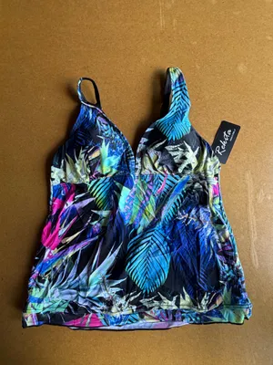 Rekita NEW Women's Two Piece Skirted Tankini Swim Suit Size Medium #260366 thumbnail 8