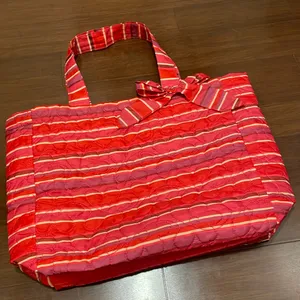 Avon Pink Quilted Tote Bag with Magnetic Closure thumbnail 1