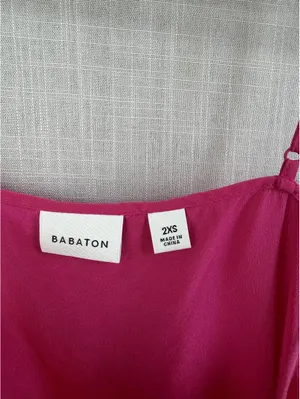 Aritzia Pink Silk Cami Top XXS thumbnail 2