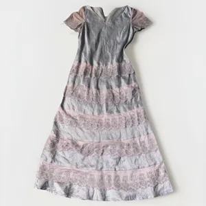 Sundance Sz 10 Women Maxi Dress Lace Tiered Linen Embroidered Whimsy Fairy Boho thumbnail 14