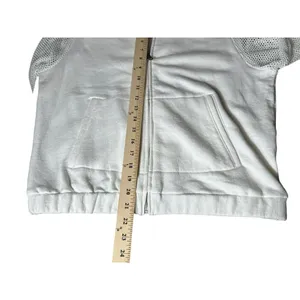 Drifter Jacket Size Women’s‎ L White Full Zip With Fishnet Sleeves EUC #G3-5 thumbnail 5