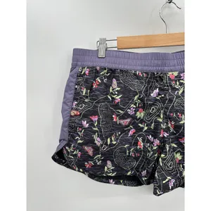 The North Face Shorts Women‎ XL NWT Black Purple IWD Print Hydrenaline 2.75" thumbnail 4
