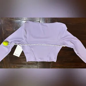 NWT Lululemon Waist-Seamed Nulu Long-Sleeve Shirt - Lilac Ether - 6 thumbnail 10