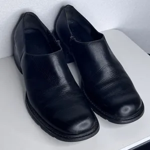 Y2K Timberland Smart Comfort System Black Leather Heeled Shoes Sz 8M thumbnail 7
