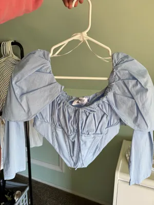 Princess Polly Top Corset Blue thumbnail 2