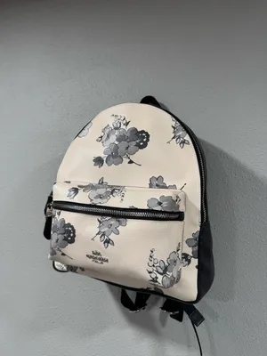 Coach Charlie Backpack Fairy Tale Floral Print Backpack thumbnail 2