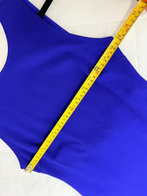 Lulus Cobalt Blue Bodycon Midi Dress Open Back Sleeveless Cocktail Party Office M thumbnail 6