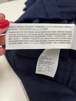 Abercrombie & Fitch Linen Blend Navy Wide-Leg Cargo Pants size Small thumbnail 8