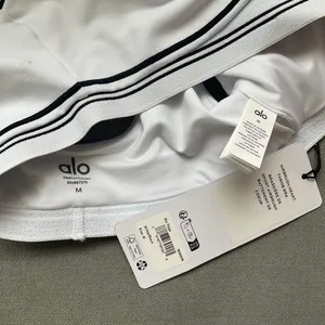 Alo Yoga Airbrush Heart Throb Bra White/Black M thumbnail 4