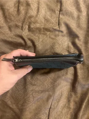 DB Patterned Canvas pouch thumbnail 3