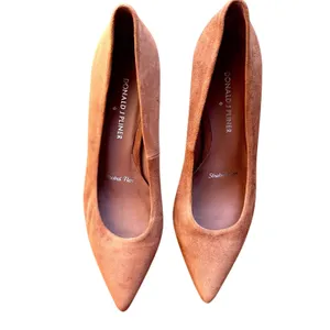 DONALD PLINER Rome Suede Kitten‎ Heel Brown Sz 7 thumbnail 3