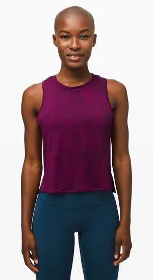 Lululemon Tank Top Women 4 Purple Swiftly Tech 2.0 Race Length Running Training thumbnail 1