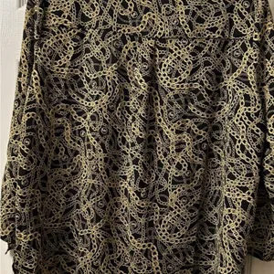 Michael Kors blouse gold chain with MK logo sz L thumbnail 2