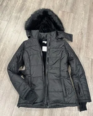 Topshop Women's Black Hooded Jacket thumbnail 1