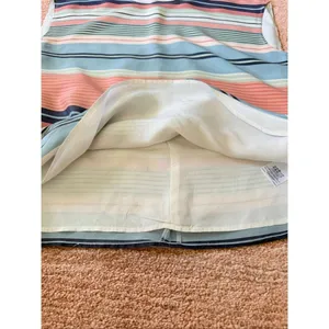 Brooks Brothers 100% Silk Striped Shell Top Size 6 Pastel Cap Sleeve Blouse thumbnail 8