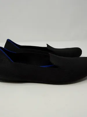 Rothy's The Lounge Loafer Slip-On Flats Womens 7 Black Minimalist Neutral Preppy thumbnail 4