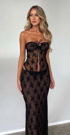 Tiger Mist Karolina Top Black thumbnail 1