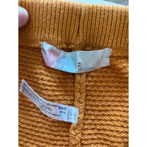 Free People Beach Waffle Knit Lounge Pants Boho Sweater Knit Crop Pants S thumbnail 2