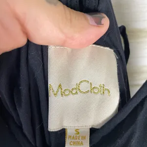 Modcloth Black Handkerchief Hem Strappy Maxi Dress thumbnail 5