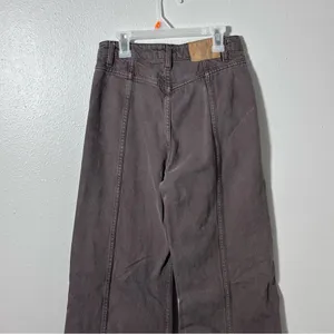 Cotton On Women Seam Wide Leg Dark Brown‎ Baggy Jeans Size 26 thumbnail 8