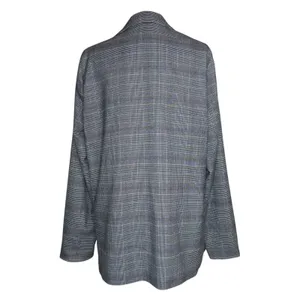 Hollister XL Navy Houndstooth‎ Plaid Open Front Sweater Blazer Jacket Academia thumbnail 5