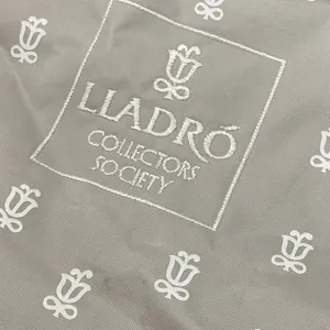 Lladro Collectors Society Tote Bag Gray White Nylon Straps Handle‎ thumbnail 3