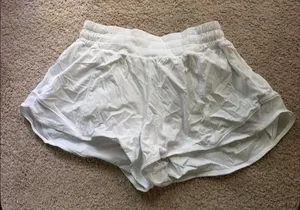 White Lululemon Hotty Hot Shorts Low-Rise Lined 2.5" thumbnail 1