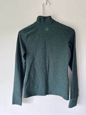 Beyond Yoga Forest Green Spacedye Captivating Turtleneck Pullover Long Sleeve thumbnail 11