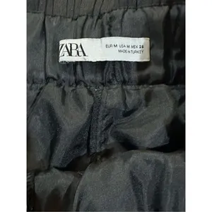 Zara Pleated metallic‎ pewter silver skort sz M thumbnail 3