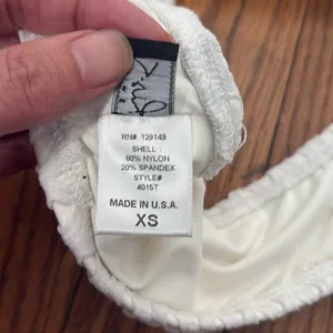 Ris-k Allure Bikini Top Textured White Size XS NWOT‎ Swimsuit thumbnail 7
