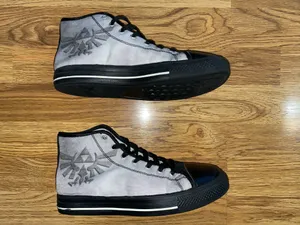 Legend of Zelda High Top Sneaker Shoes Women’s Size 8 Hyrule Crest Triforce EUC thumbnail 3