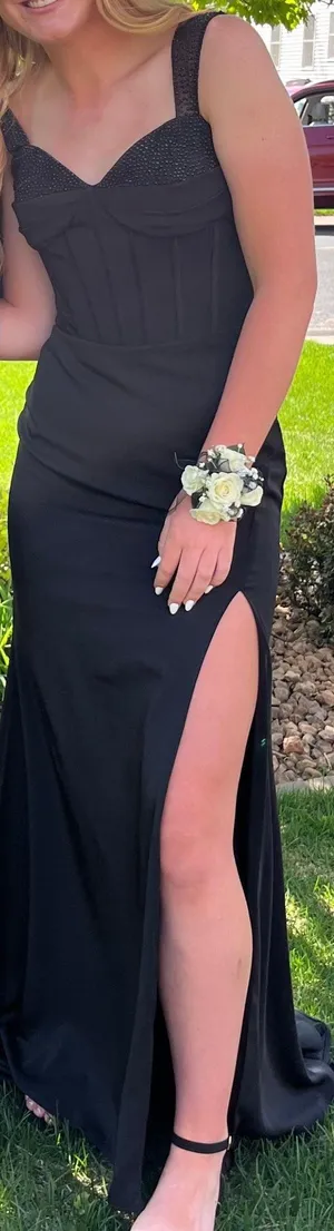 Black Maxi Dress Size 8 thumbnail 3