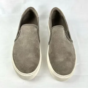 UGG Jass Gray Suede Platform Sneakers Sz 8.5 Slip On Casual thumbnail 8