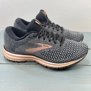Brooks Revel 2 Womens Running Shoes Size 6 Black Rose Gold Knit 1202811B038 thumbnail 10