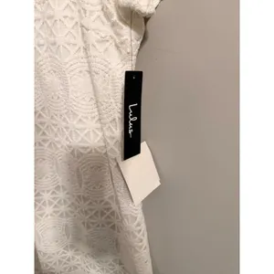 Lulus Lace Shift Dress‎ Womens XL White Geometric Crochet Short Sleeve Mini New thumbnail 4