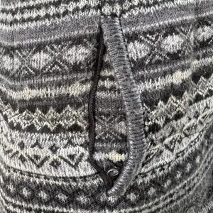 Athleta Fair Isle Goose Down Puffer Vest Grey Black Sm Atheisure Full‎ Zip Ski thumbnail 8