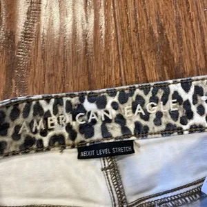 American Eagle leopard high rise jegging jean 4 thumbnail 5