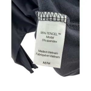 Eberjey Gisele Slouchy Top Charcoal Gray Tencel Modal Drawstring Hem Long Sleeve thumbnail 6