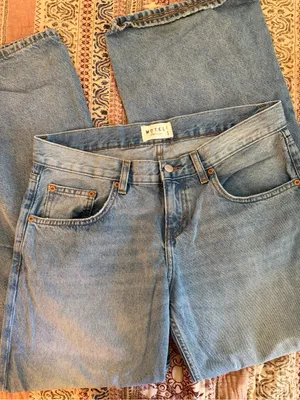 Motel Rocks light wash wide-leg jeans thumbnail 1
